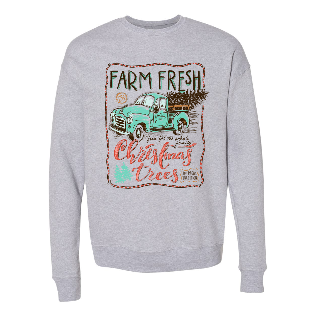 RTS: Farm Fresh Trees Graphic Crewneck (Adult Sizing)