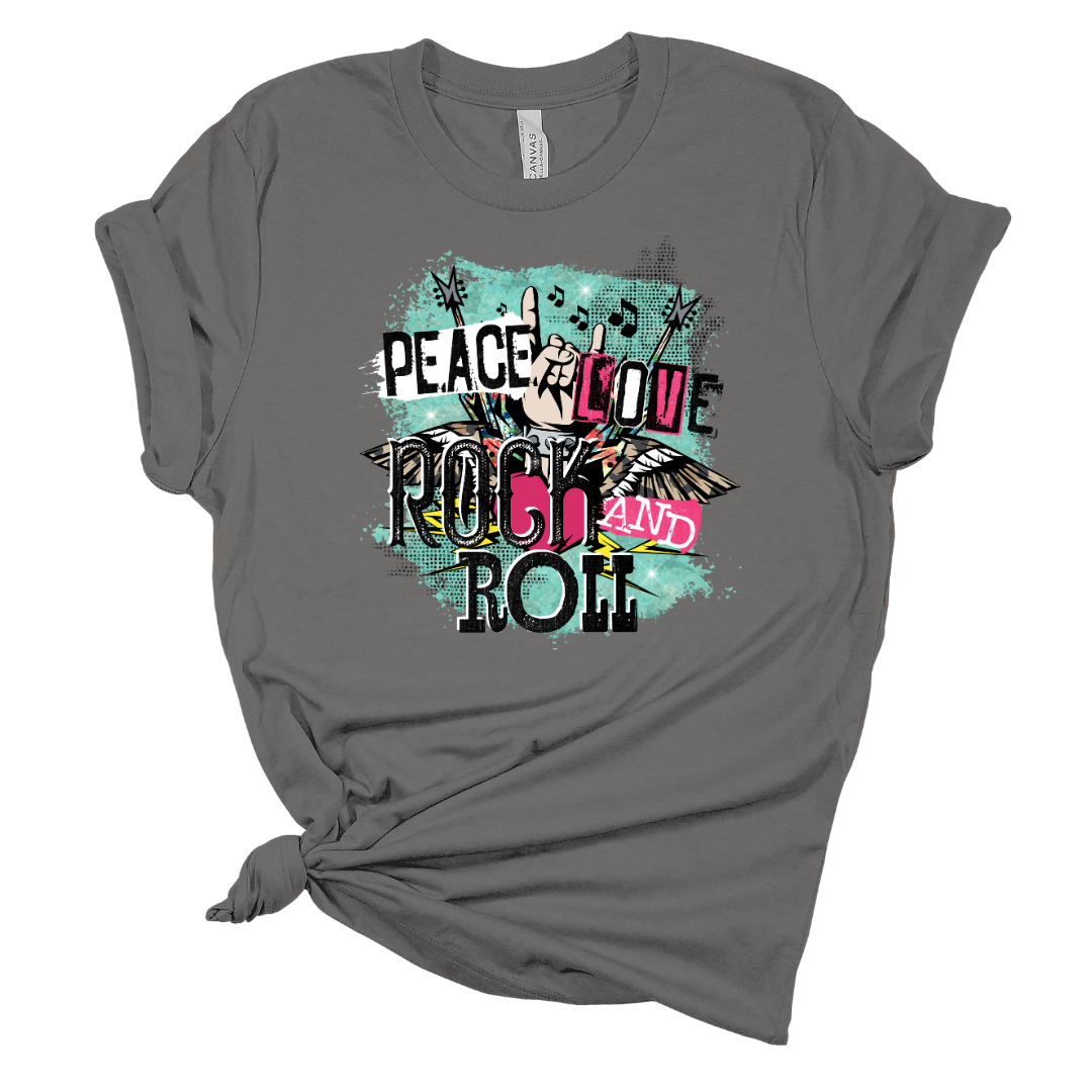 Peace, Love, Rock Graphic Tee