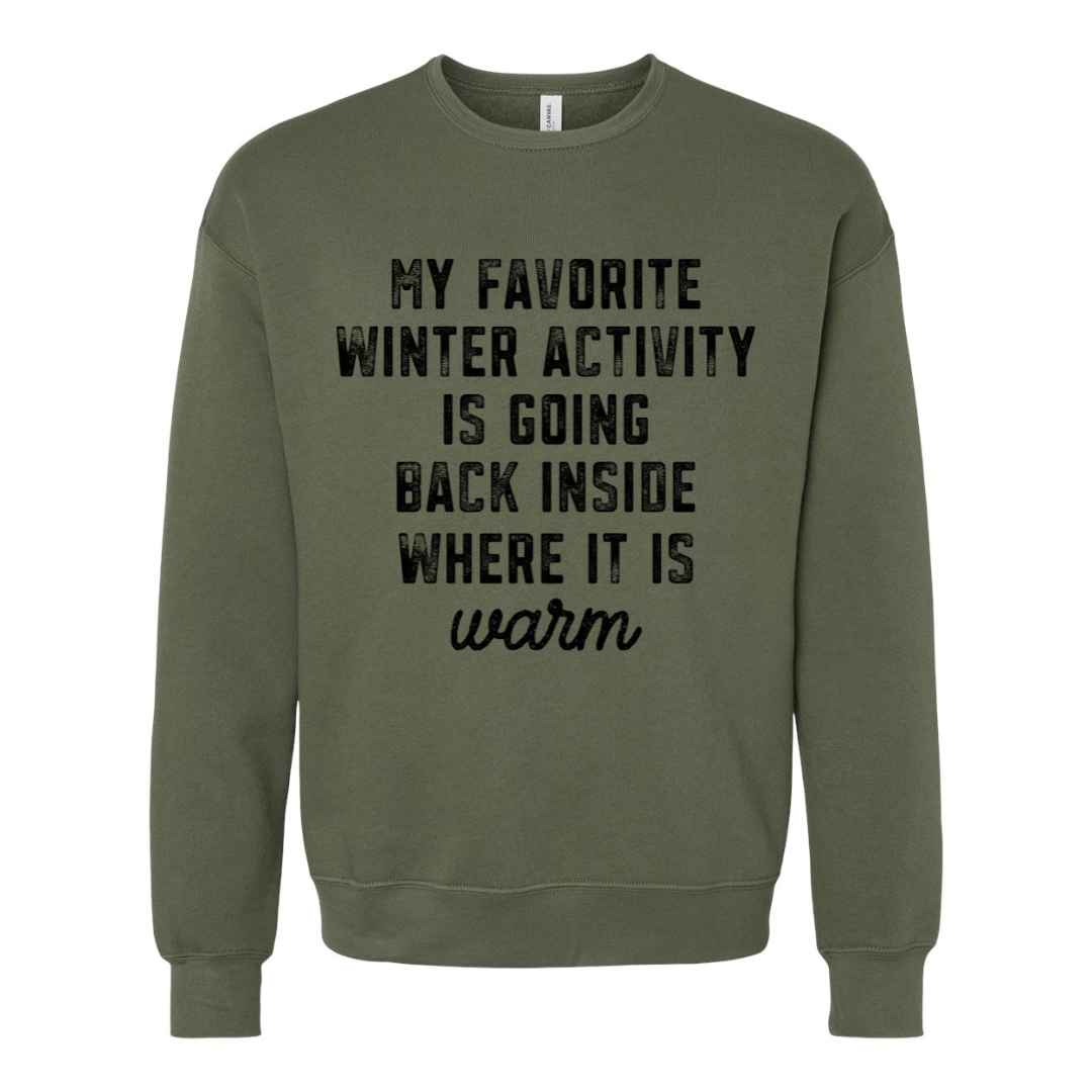 RTS: Winter Activity Graphic Crewneck (Adult Sizing)