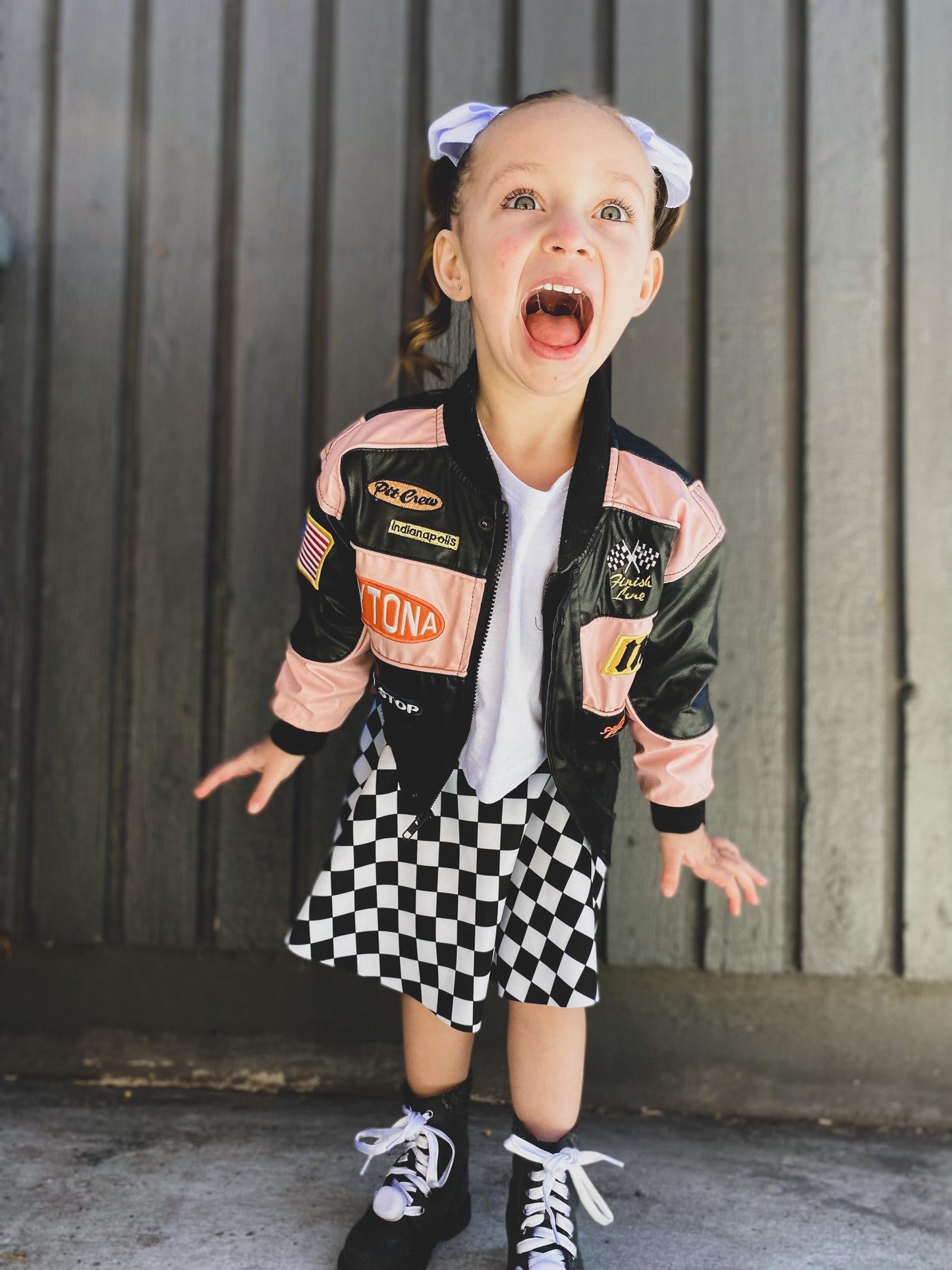 Checkered Skater Skirt