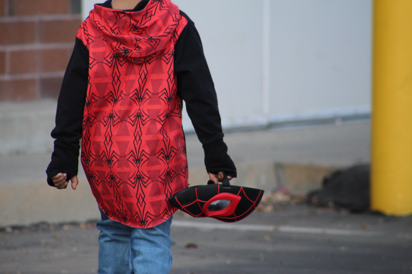 Custom Upcycled Hi Lo Edgy Hoodie