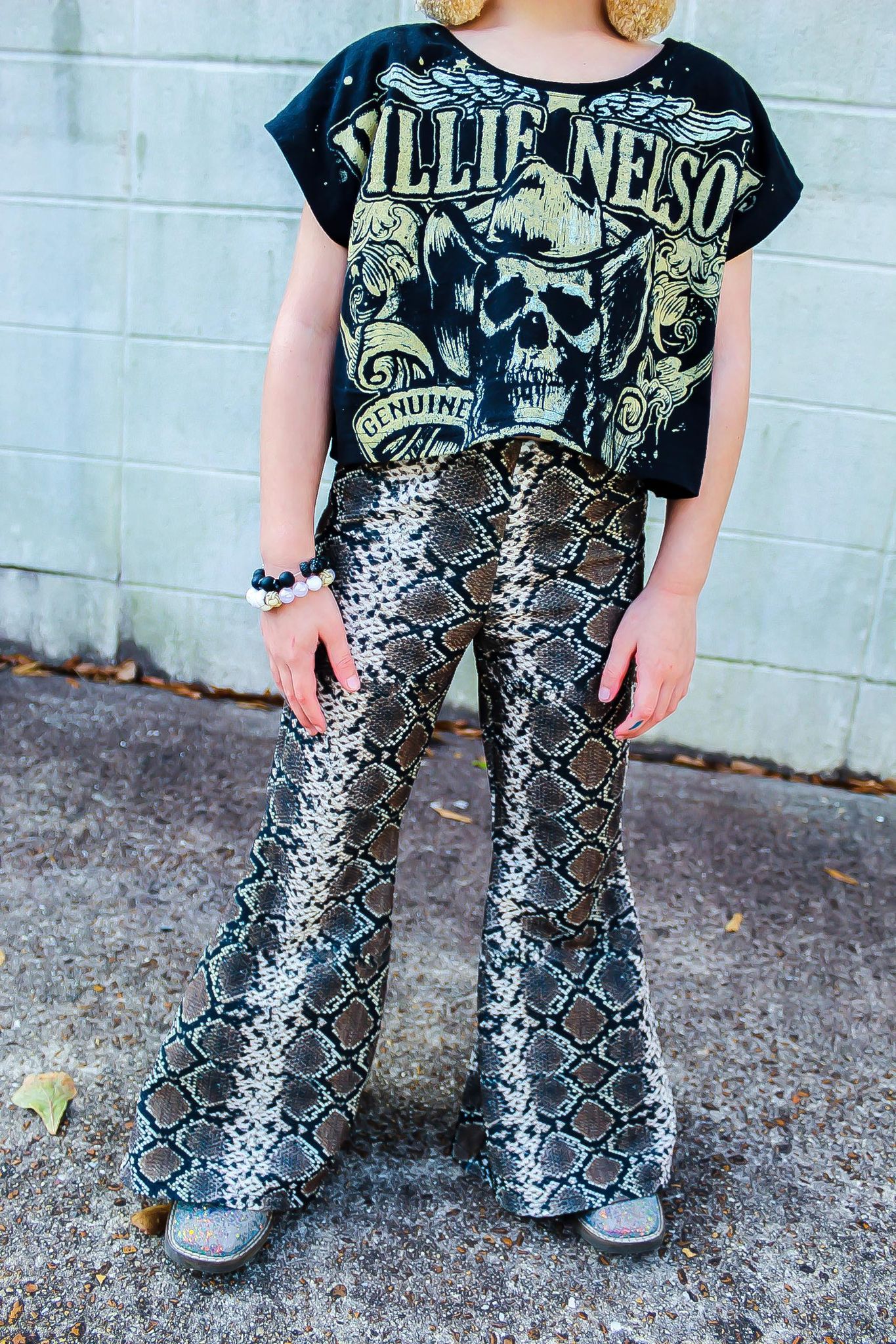 Snakeskin Flares, Made to Order