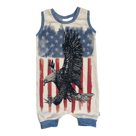 Eagle Upcycled No Snap Shorts Romper