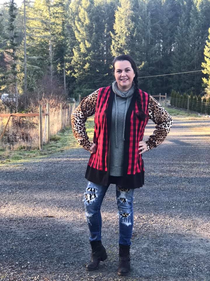 Custom Upcycled Adult Cardigan