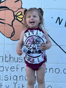 Custom Upcycled Halter Romper