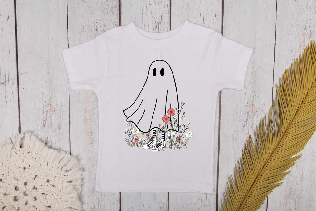 RTS: Ghost Flowers, Kids Halloween Graphic Tee