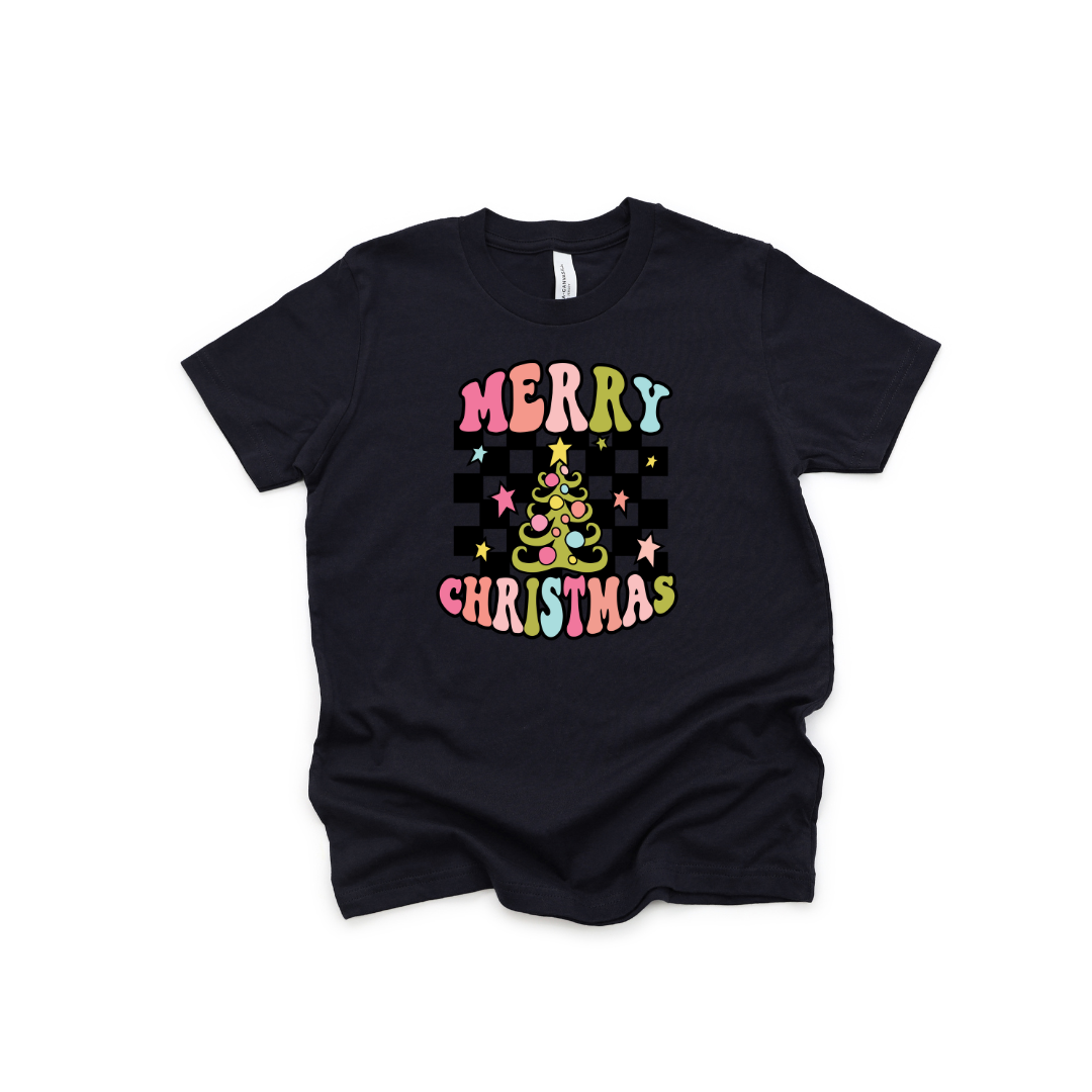 Pink Merry Christmas Tee