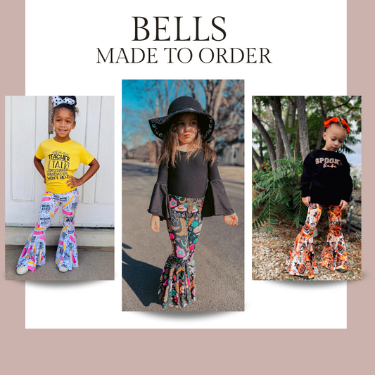 Pleated Bells, Made to Order