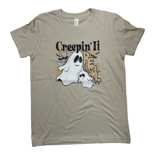 RTS: Creepin It Real Ghost Kids Graphic Tee