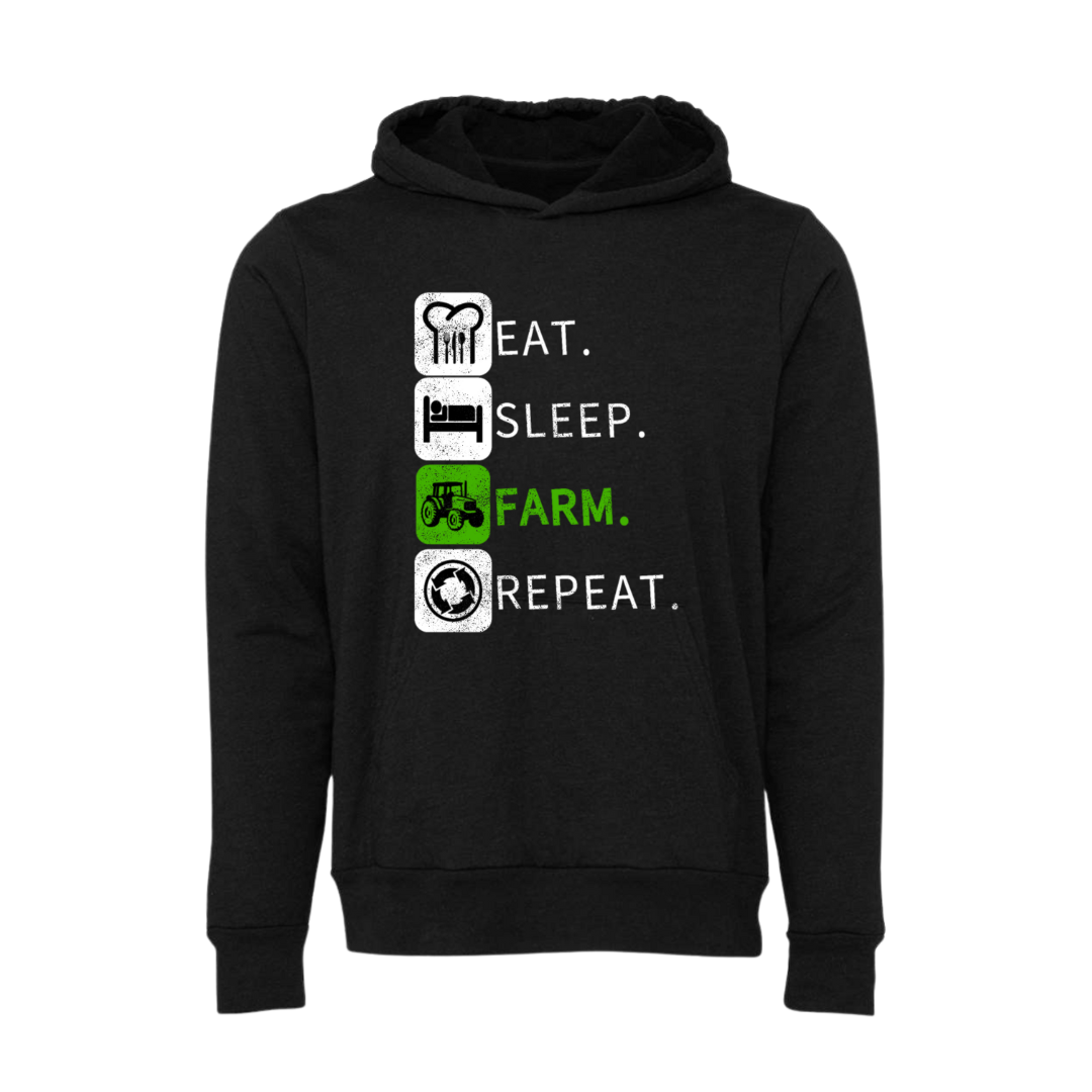 RTS: Farm Repeat Graphic Hoodie (Adult Sizing)