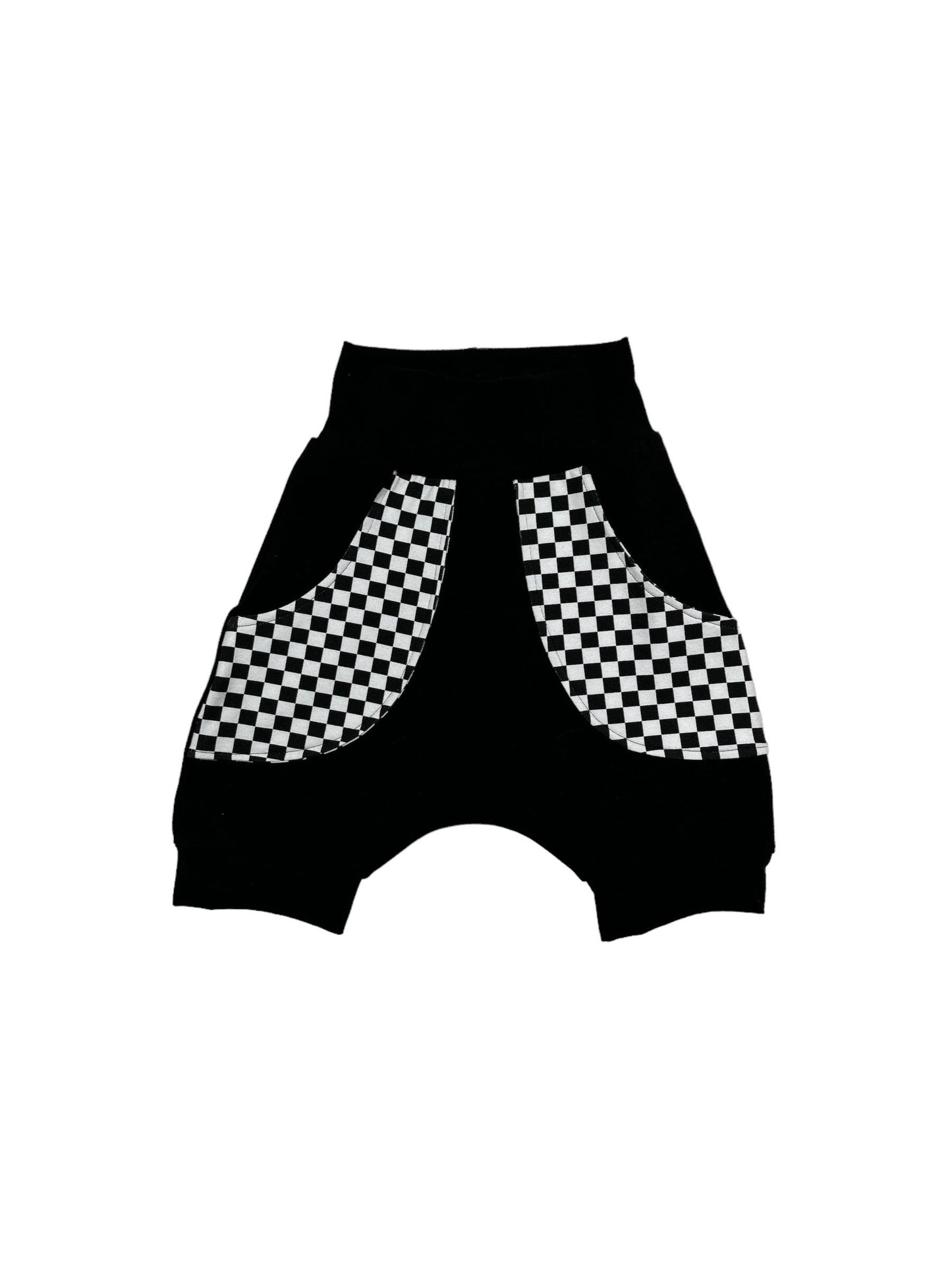 Checkered Hipster Pocket Shorts