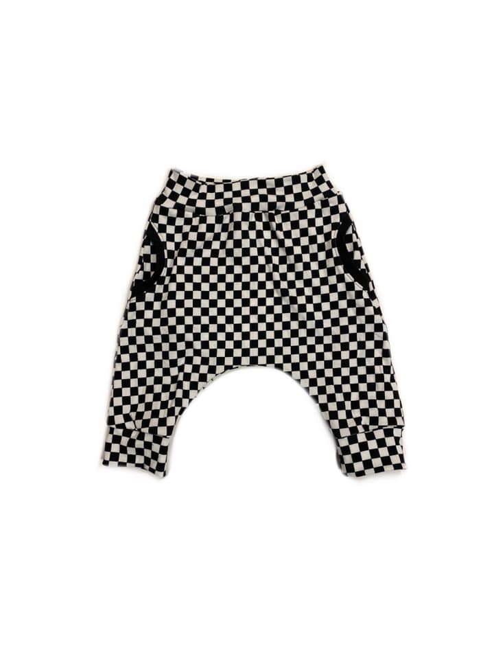 Checkered Grunge Shorts